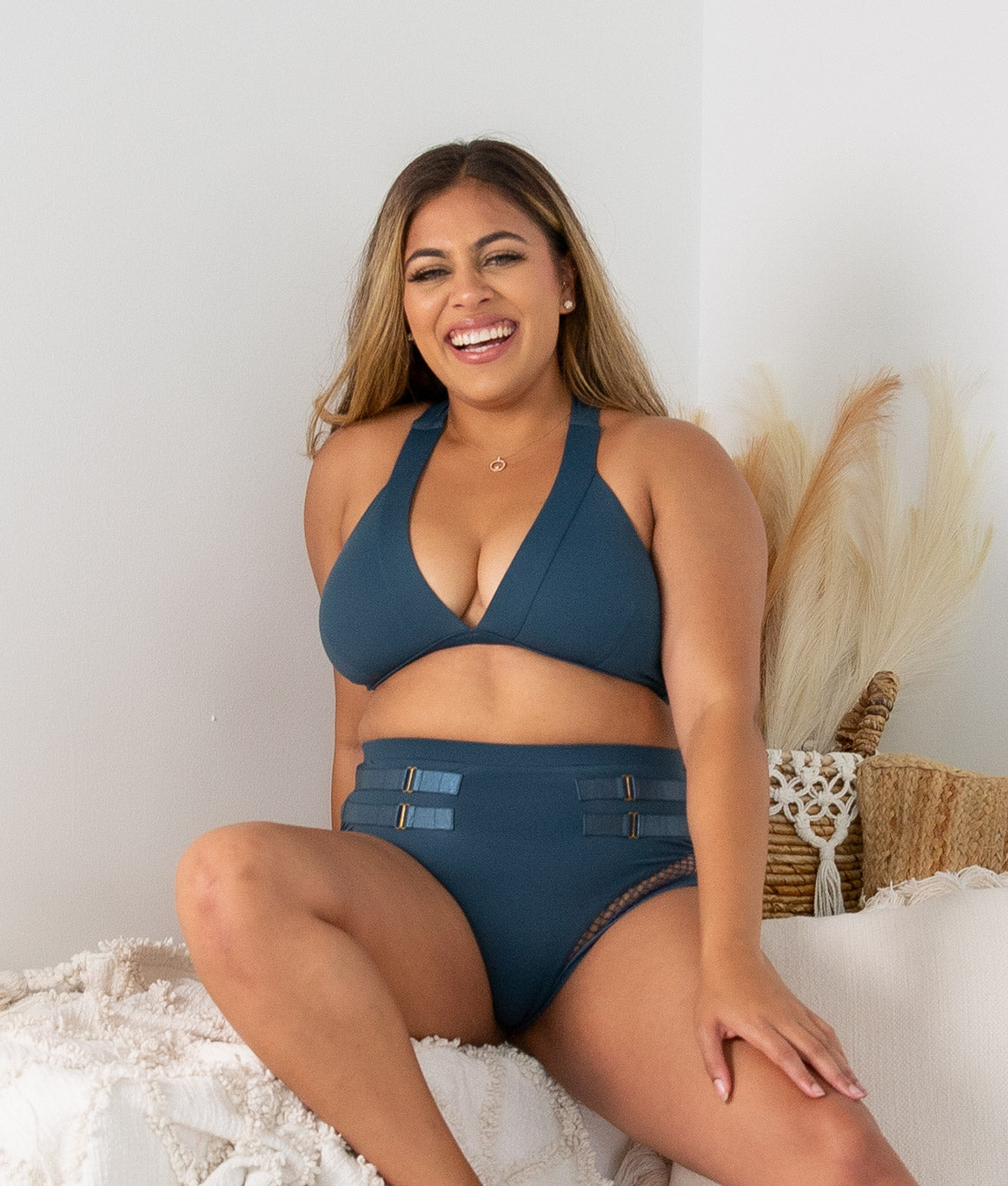 Tatiana Active – Isla Teal Matching High Waisted Pole Wear Set-3822