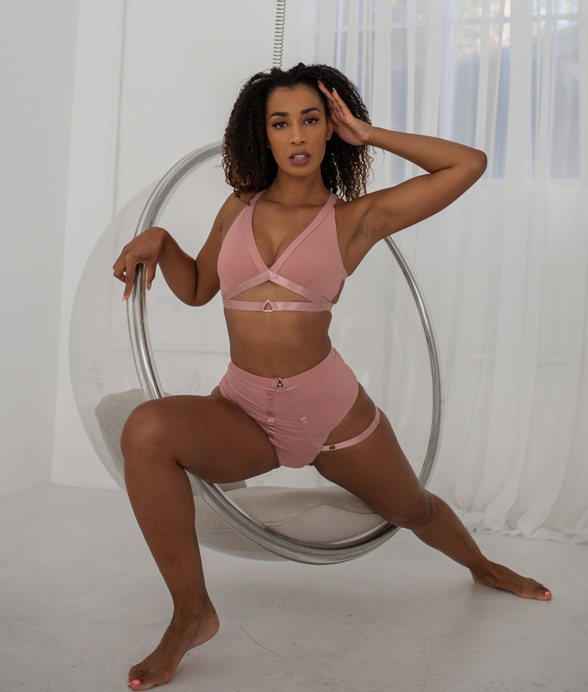 Tatiana Active Tokio Blush Pink Pole Wear Set-9684