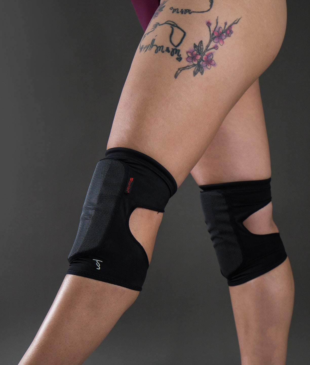 Tatiana Active – Ultimate Black Technical Pole Dance Knee Pad-4332